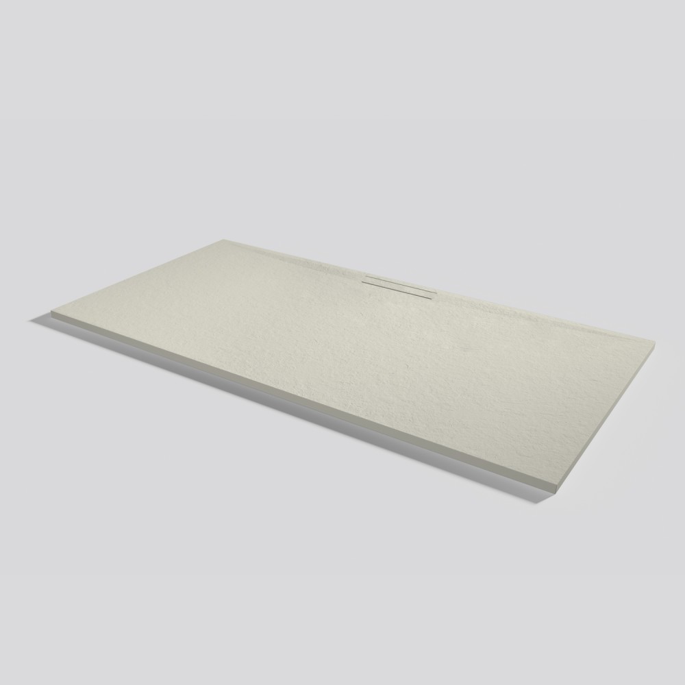 Shower tray Kos Slate Beige Rectangular 200x100