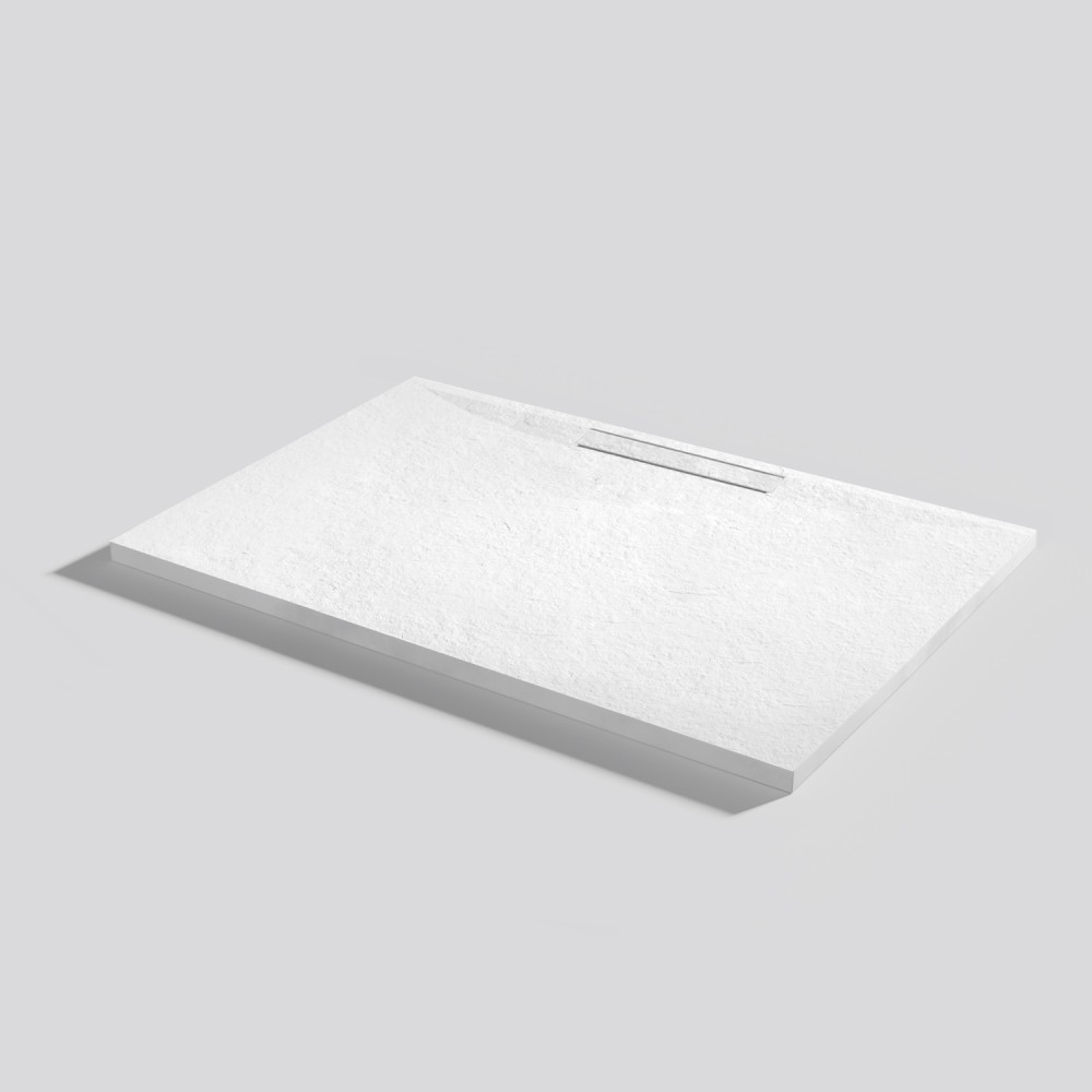 Shower tray Kos Slate Blanco Rectangular 100x70