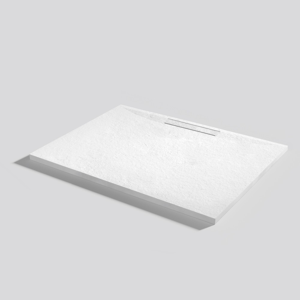 Shower tray Kos Slate Blanco Rectangular 100x80