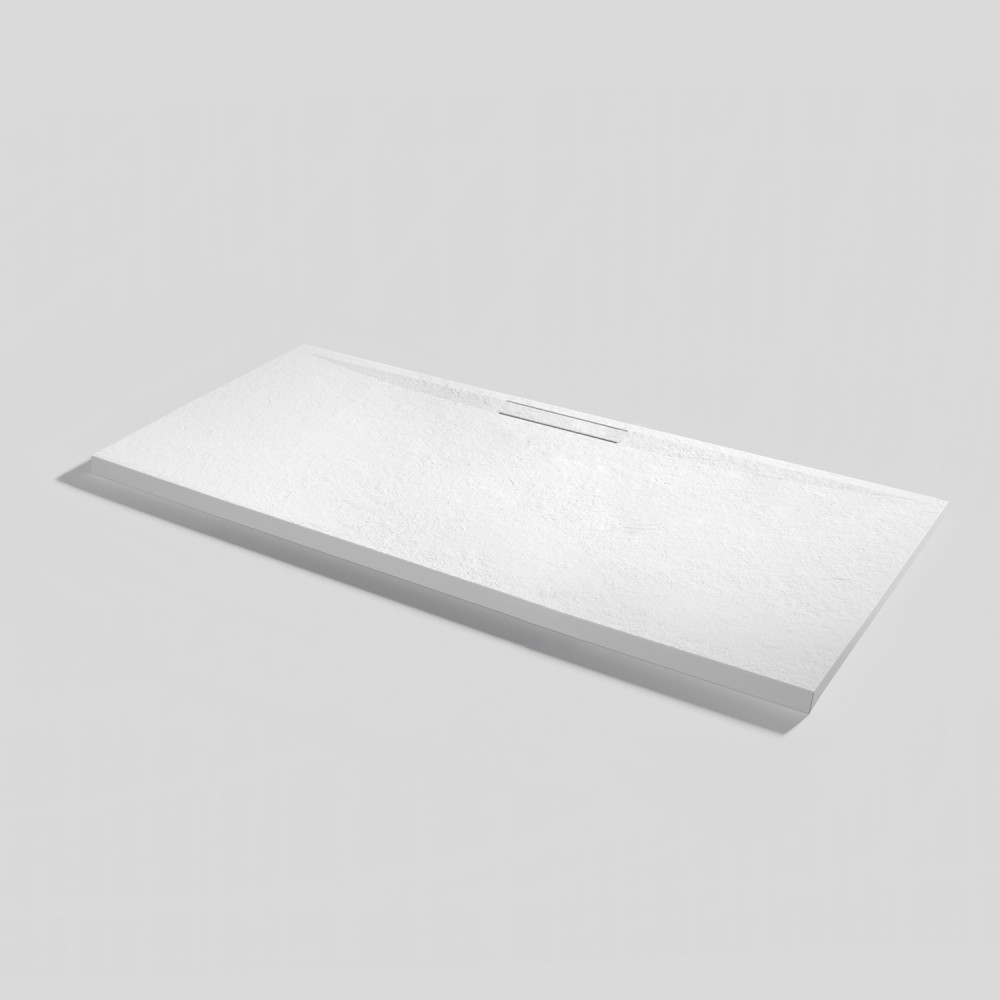 Shower tray Kos Slate Blanco Rectangular 160x70