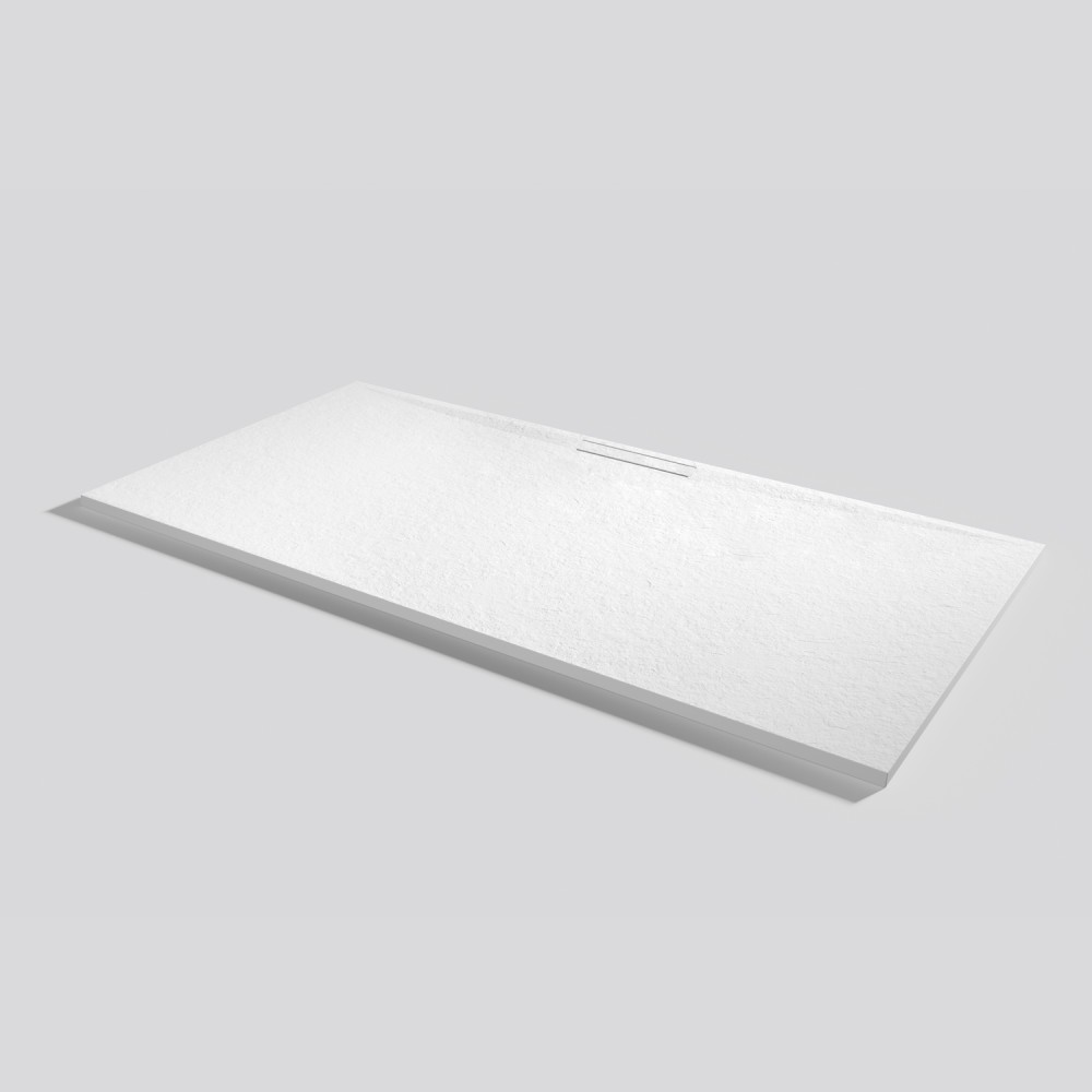 Shower tray Kos Slate Blanco Rectangular 200x100