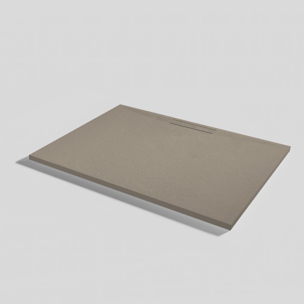 Plato de ducha Kos Slate Capuccino Rectangular 120x90