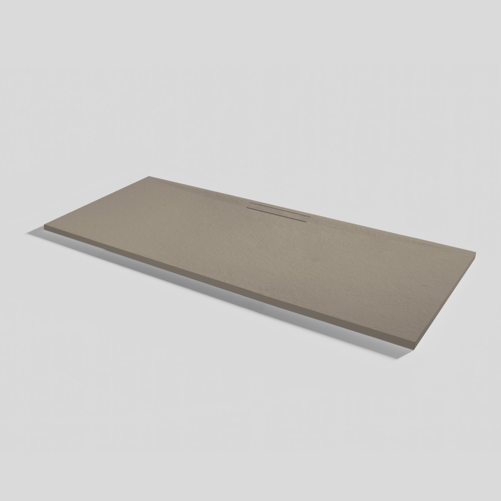 Shower tray Kos Slate Capuccino Rectangular 180x70