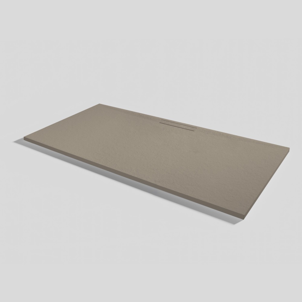 Duschwanne Kos Slate Capuccino Rechteckig 180x90