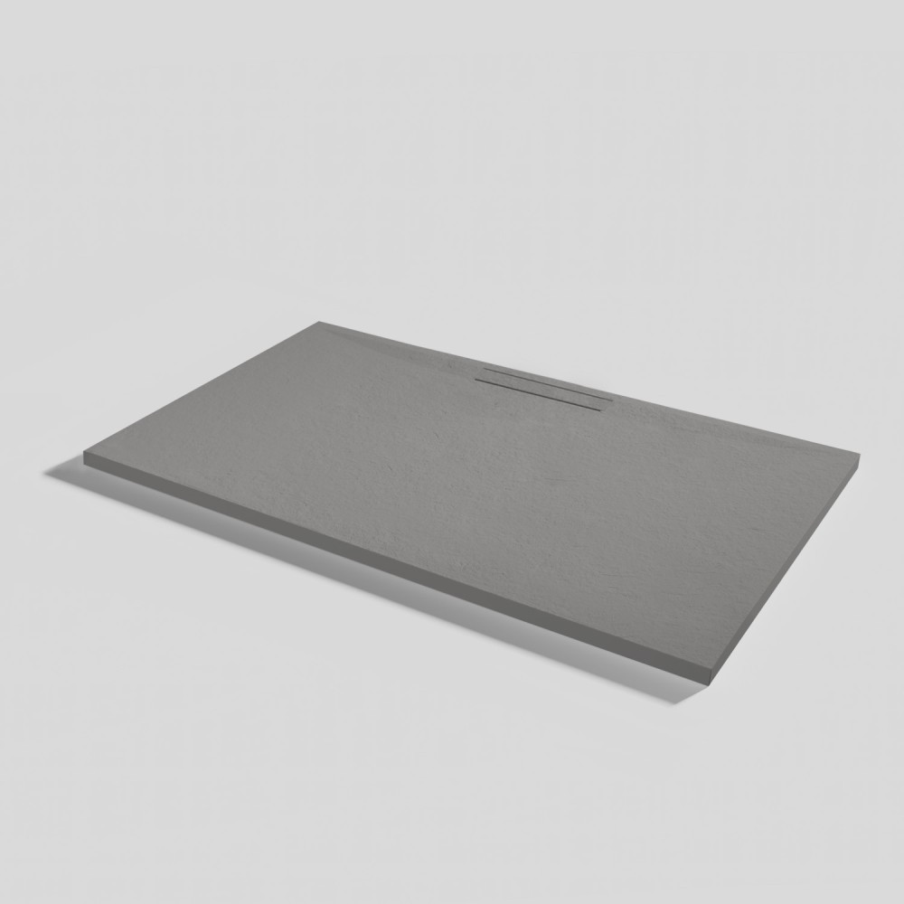 Receveur de douche Kos Slate Cemento Rectangulaire 140x80