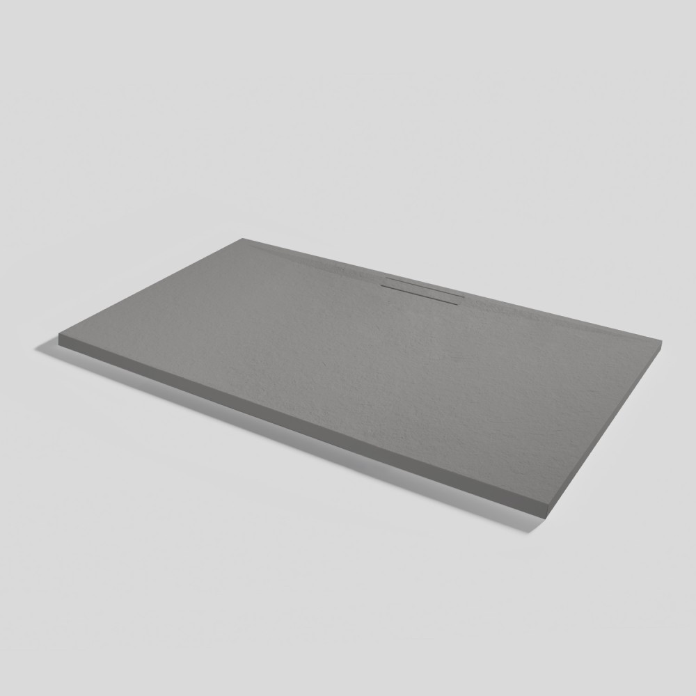 Piatto doccia Kos Slate Cemento Rettangolare 160x90