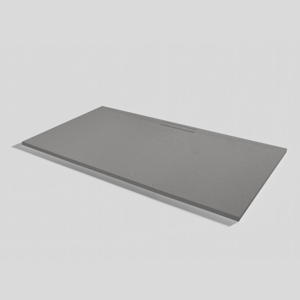 Piatto doccia Kos Slate Cemento Rettangolare 180x100