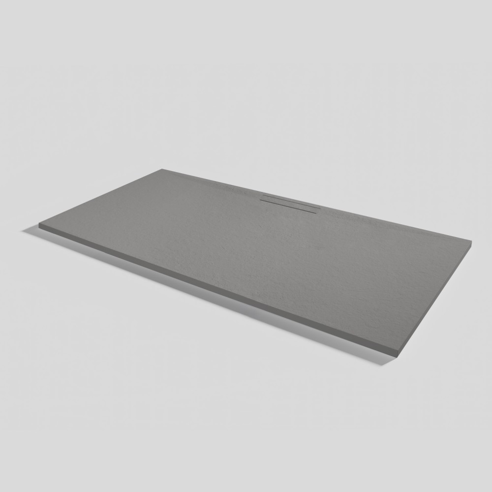 Duschwanne Kos Slate Cemento Rechteckig 180x90