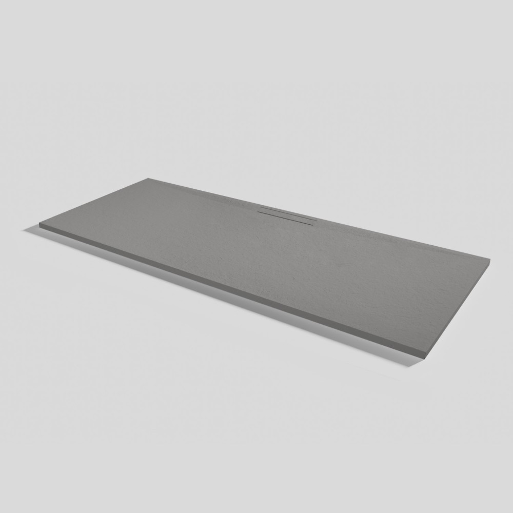Duschwanne Kos Slate Cemento Rechteckig 200x80