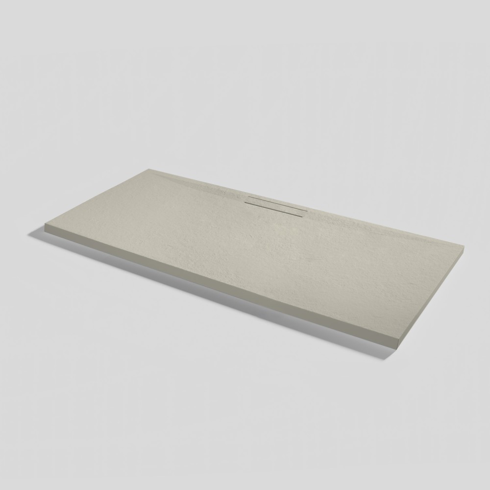 Shower tray Kos Slate Crema Rectangular 160x70