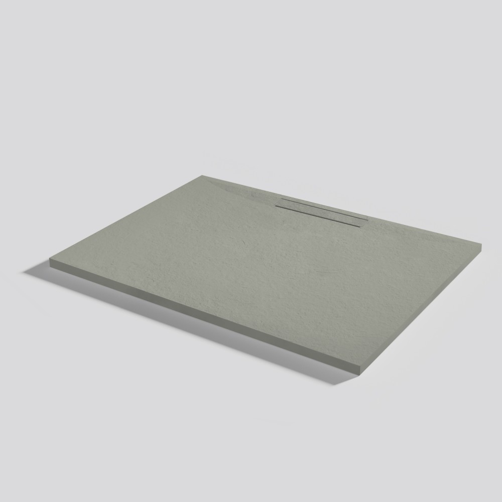 Shower tray Kos Slate Grey Rectangular 100x80