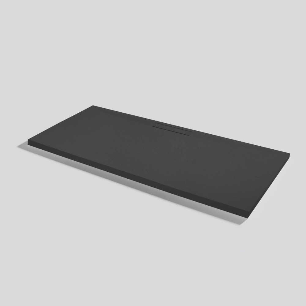 Shower tray Kos Slate Ink Rectangular 160x70