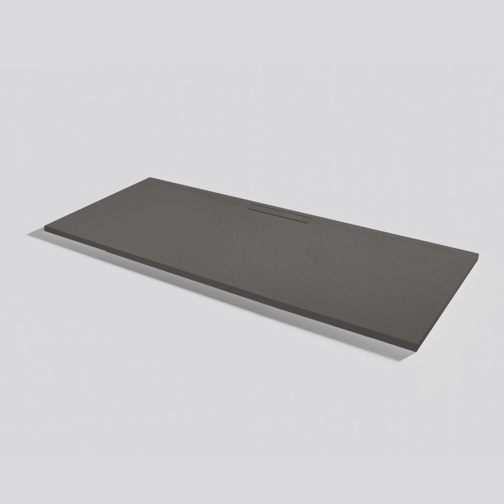 Shower tray Kos Slate Lava Rectangular 180x70