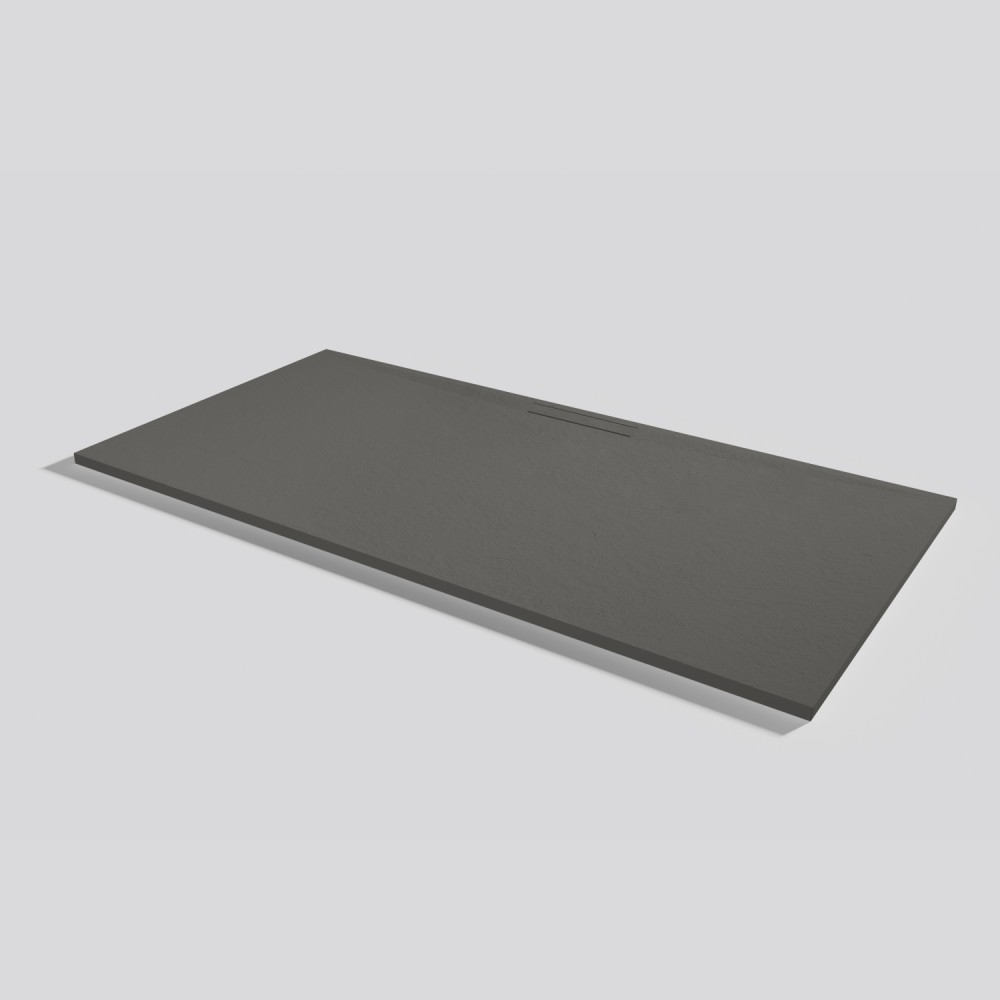 Shower tray Kos Slate Lava Rectangular 200x100