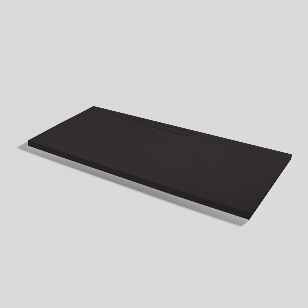 Shower tray Kos Slate Moka Rectangular 160x70