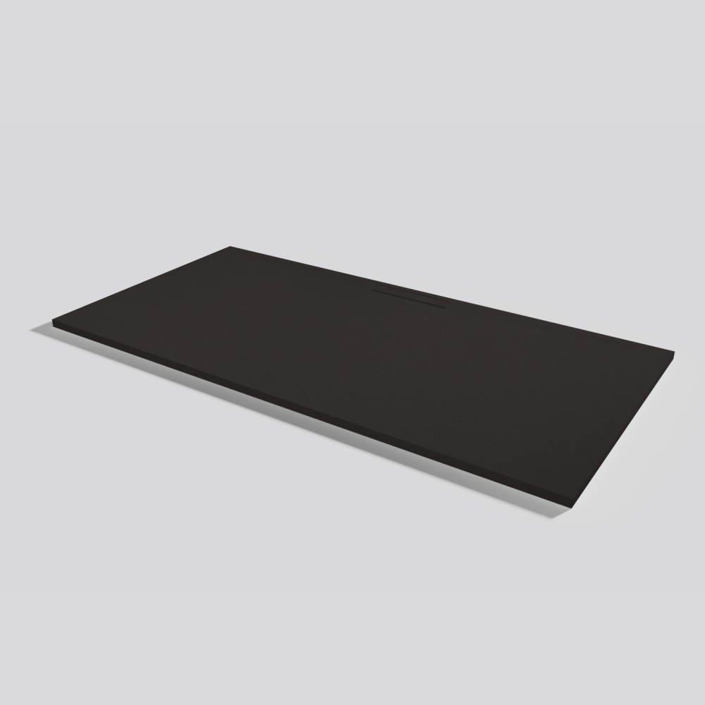 Shower tray Kos Slate Moka Rectangular 200x100