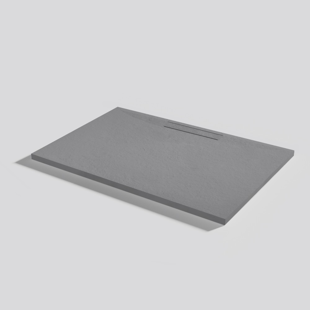 Shower tray Kos Slate Platinum Rectangular 100x70