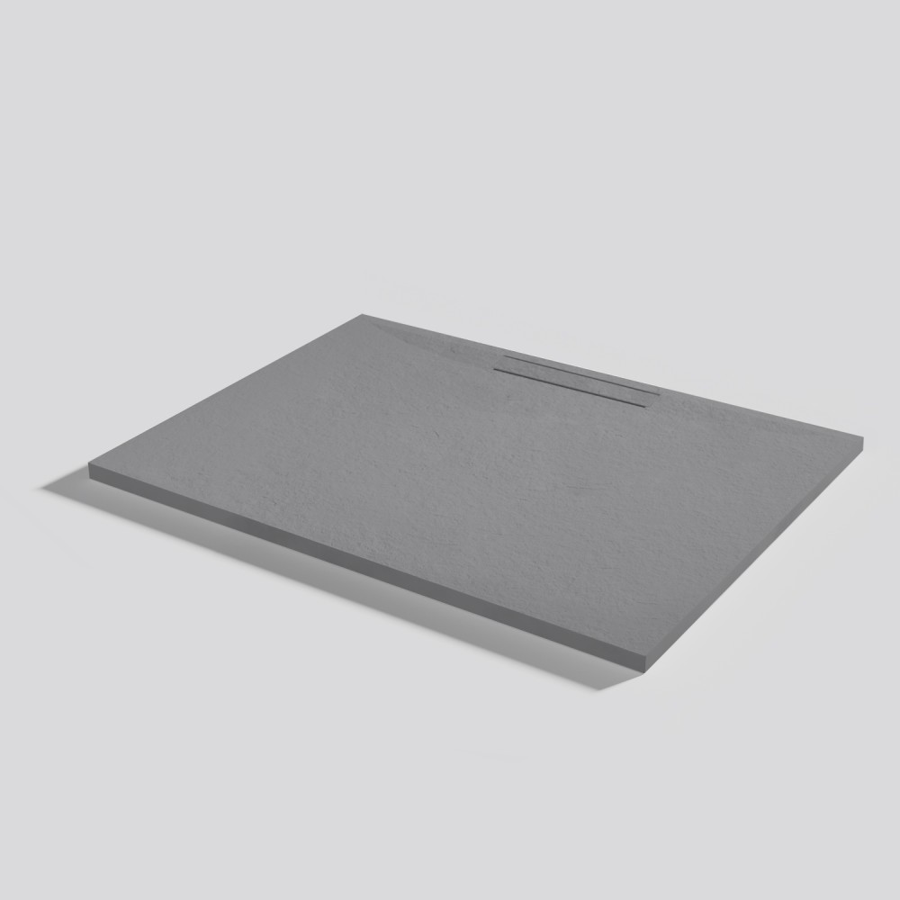 Shower tray Kos Slate Platinum Rectangular 100x80