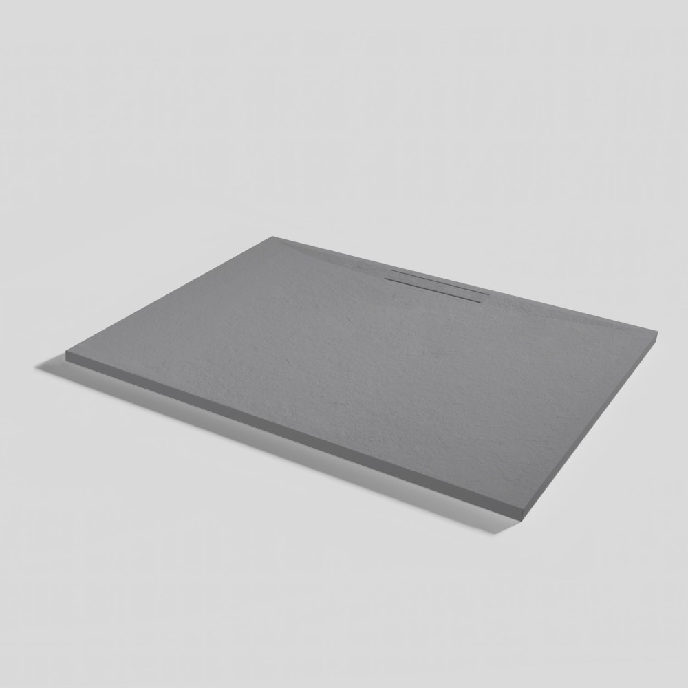Plato de ducha Kos Slate Platinum Rectangular 120x90