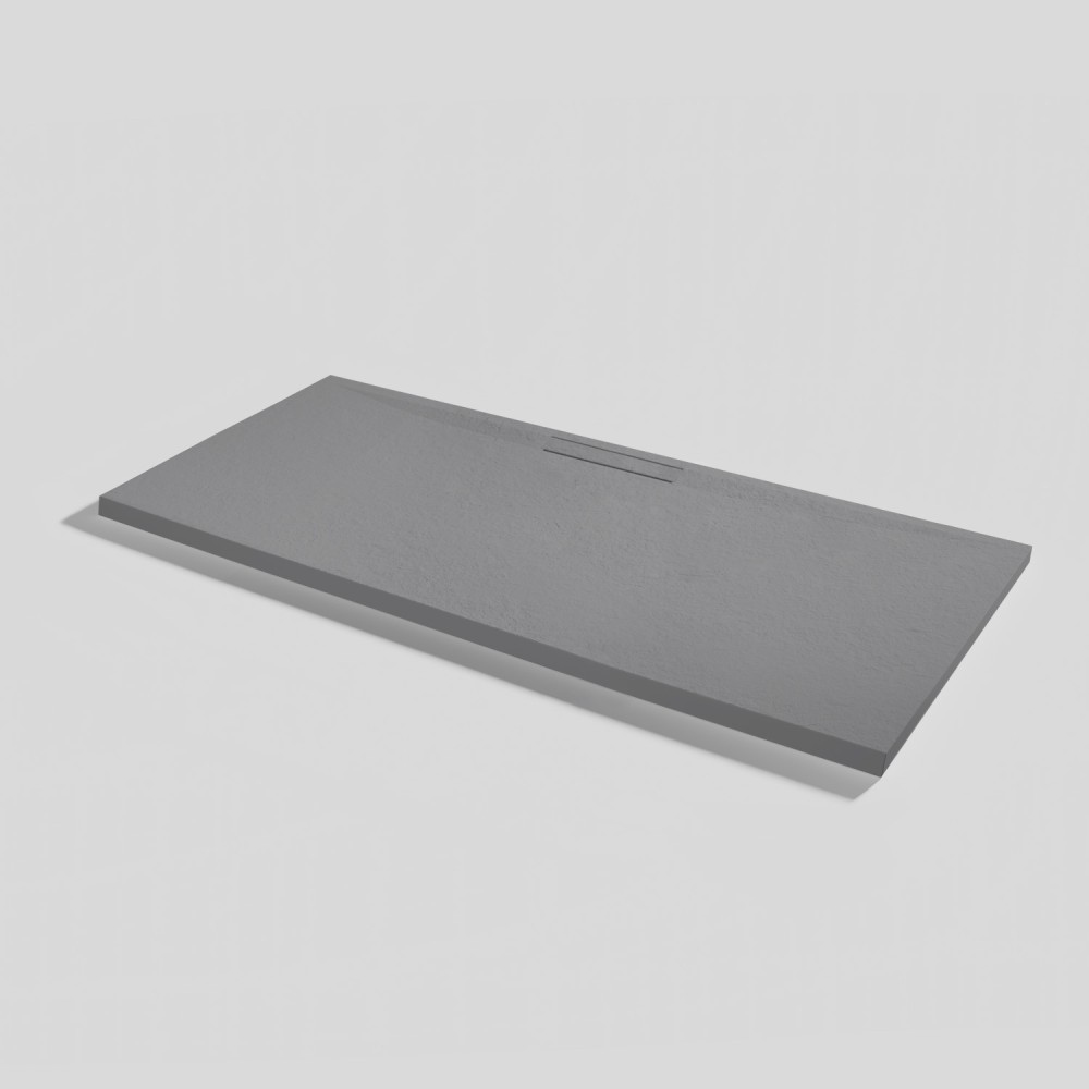 Shower tray Kos Slate Platinum Rectangular 160x70