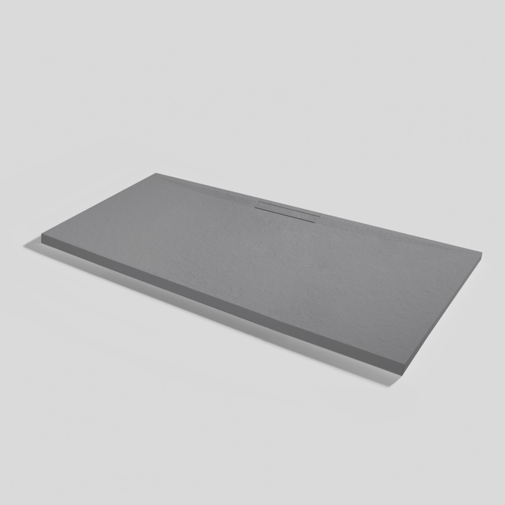 Duschwanne Kos Slate Platinum Rechteckig 160x80
