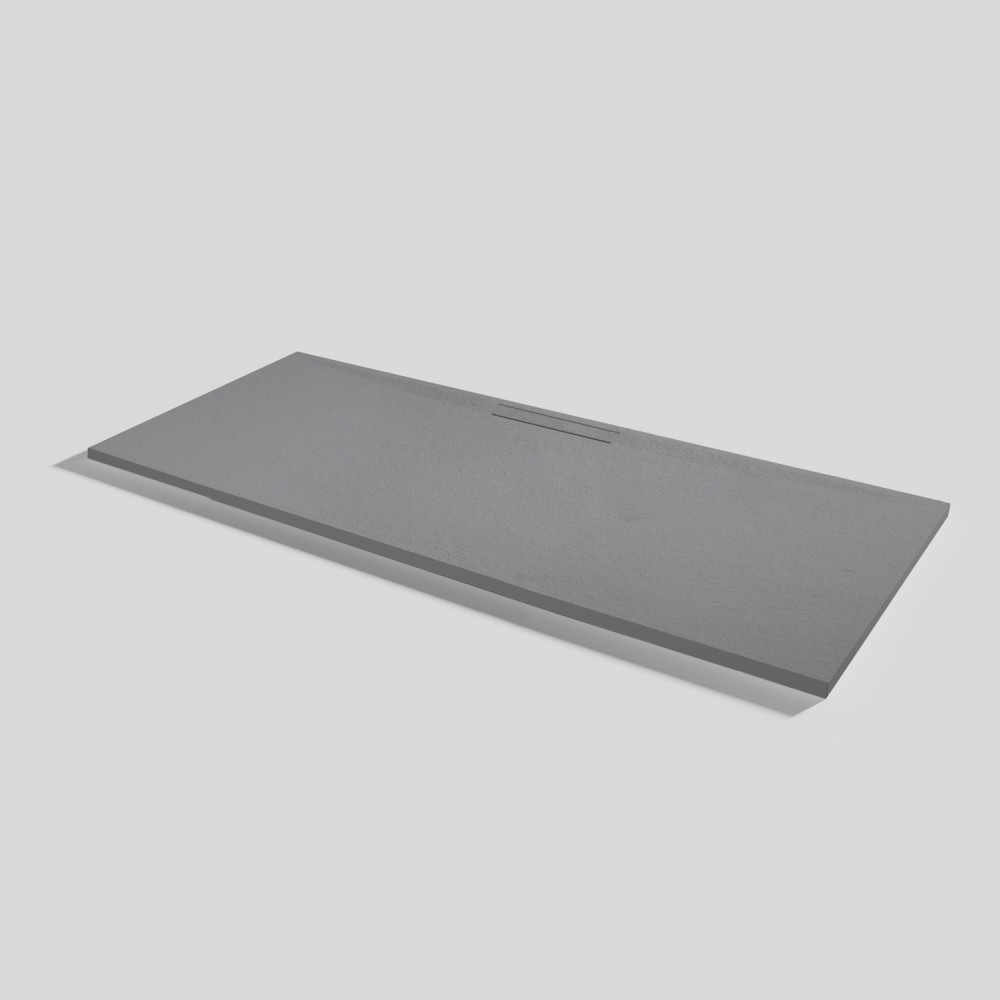 Shower tray Kos Slate Platinum Rectangular 180x70
