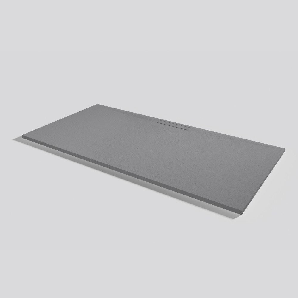 Shower tray Kos Slate Platinum Rectangular 200x100