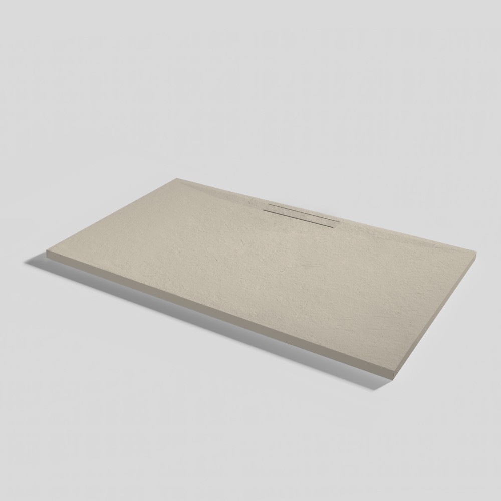 Plato de ducha Kos Slate Sand Rectangular 140x80
