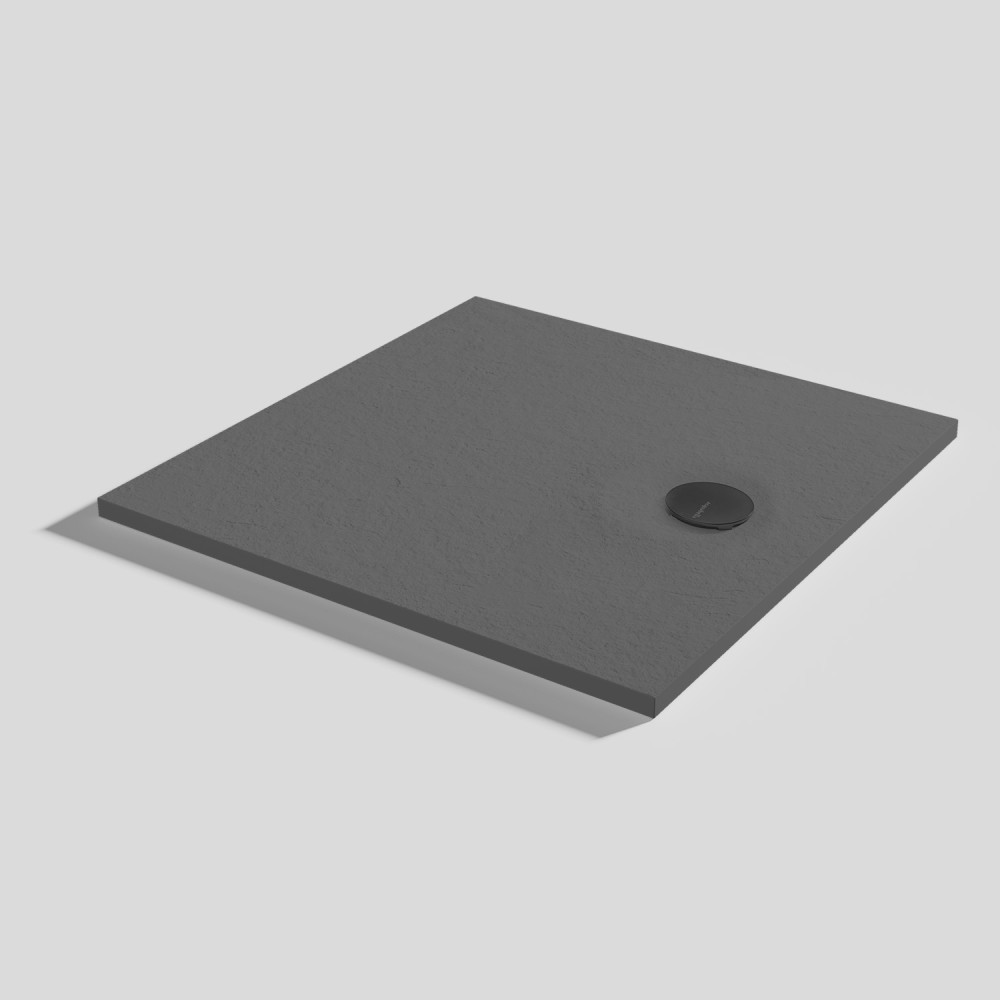 Plato de ducha Livo Slate Acier kwadrat 100x100