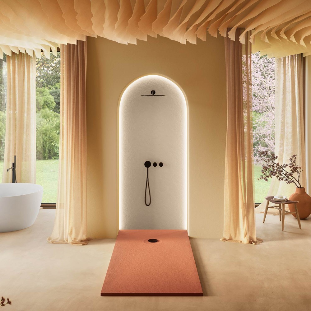 Plato de ducha Livo Slate Sand prostokątny 200x80