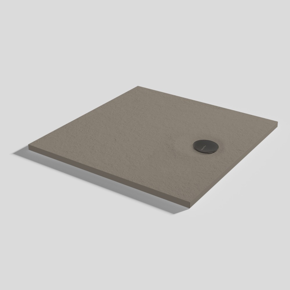 Plato de ducha Livo Slate Fango kwadrat 100x100