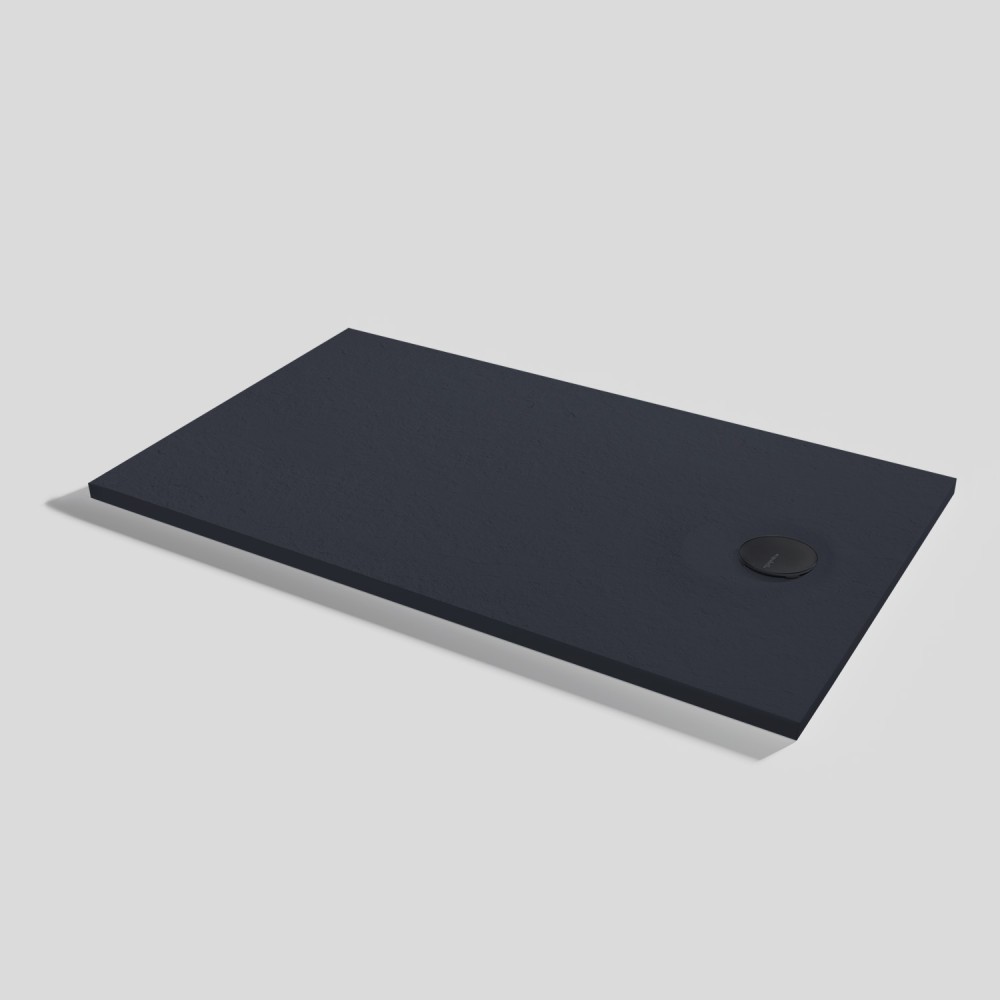 Livo Slate Shower tray Negro Rectangular 140x80