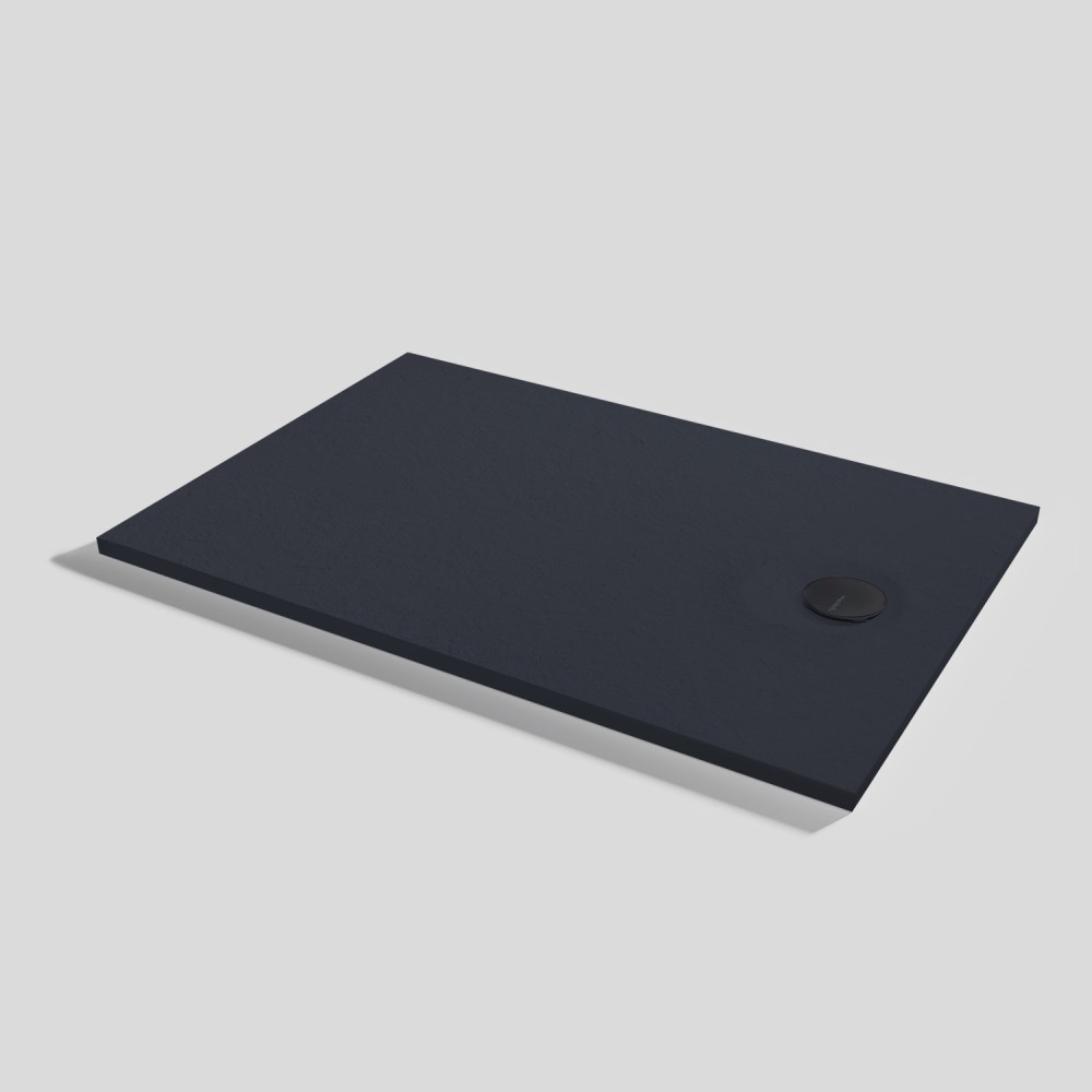 Plato de ducha Livo Slate Negro Rectangular 140x90