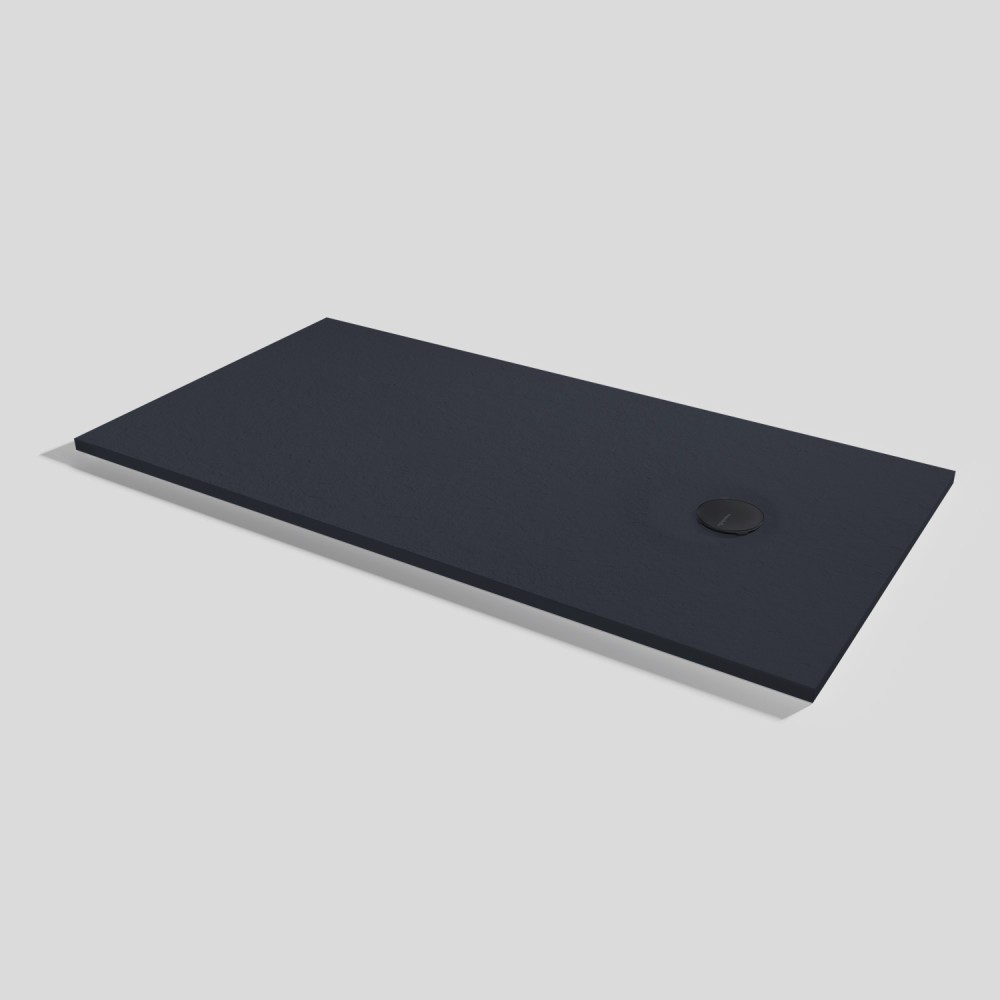 Livo Slate Shower tray Negro Rectangular 180x90