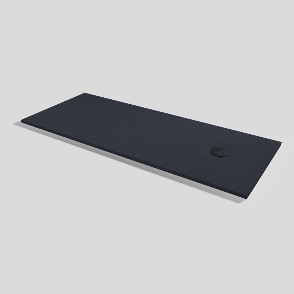 Livo Slate Shower tray Negro Rectangular 200x80