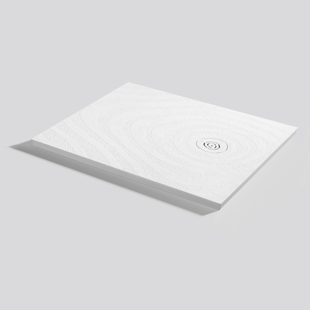 Plato de ducha Natur Wave Blanco Rectangular 100x80