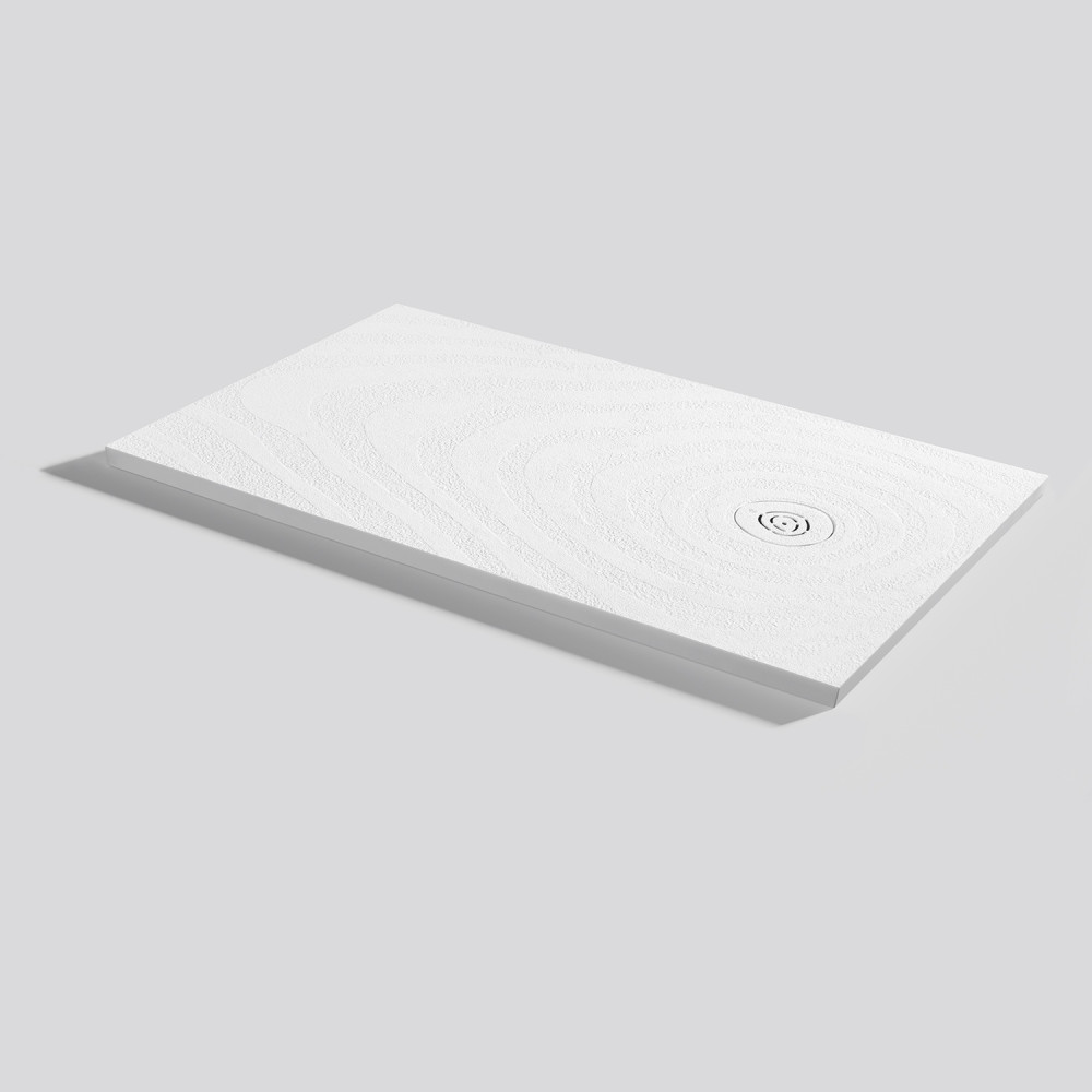 Plato de ducha Natur Wave Blanco Rectangular 120x70