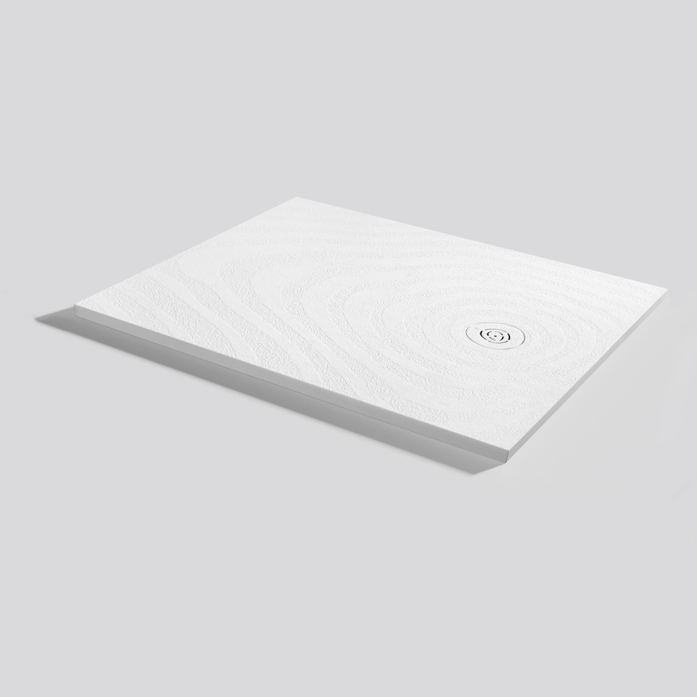 Plato de ducha Natur Wave Blanco Rectangular 120x90