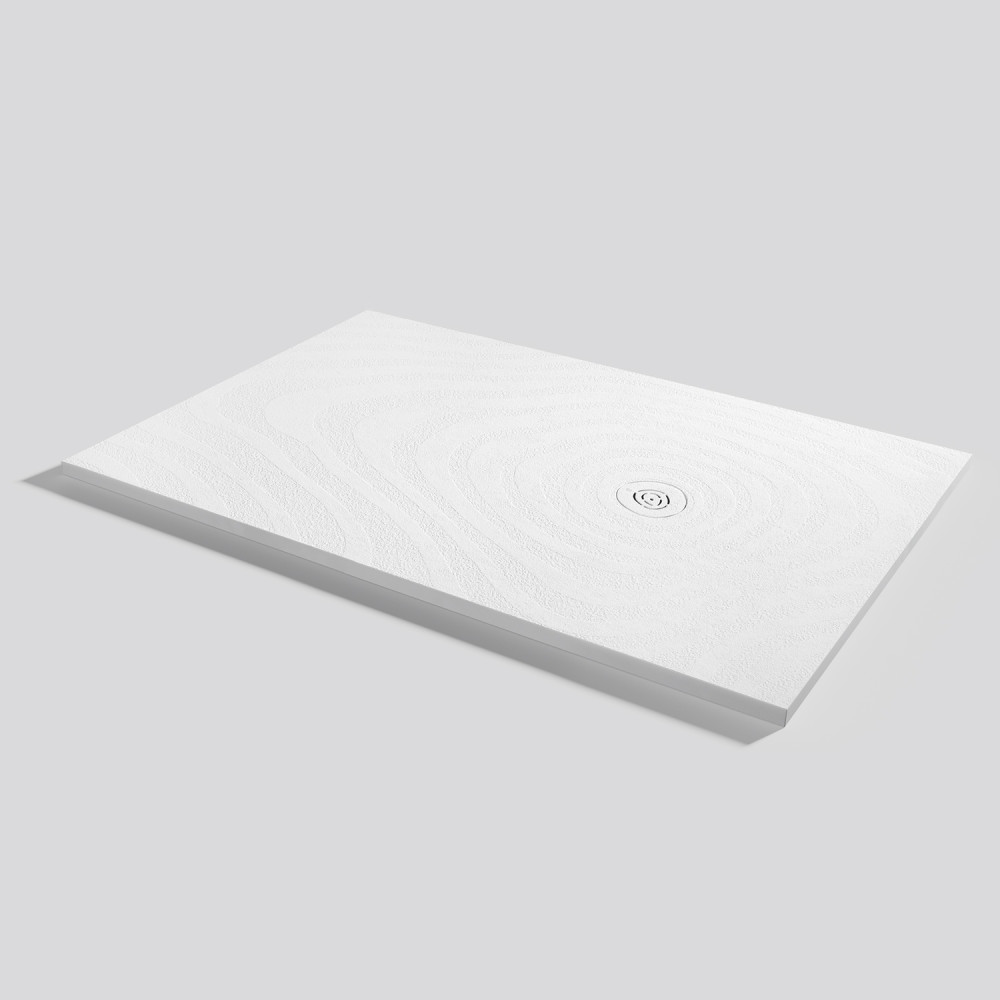 Plato de ducha Natur Wave Blanco Rectangular 160x90