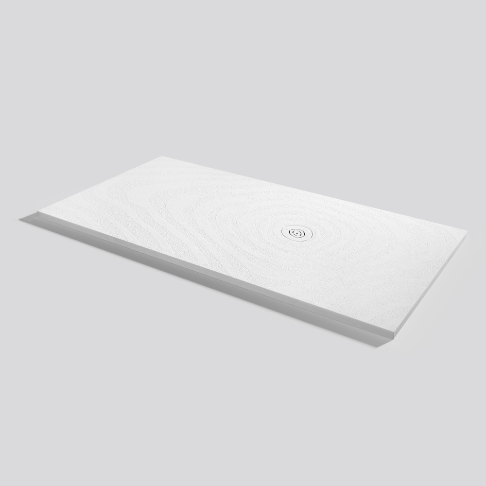 Plato de ducha Natur Wave Blanco Rectangular 180x90