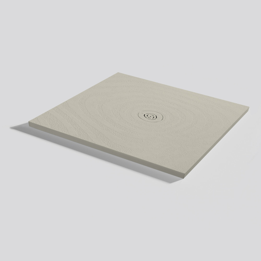 Plato de ducha Natur Wave Crema Rectangular 100x90