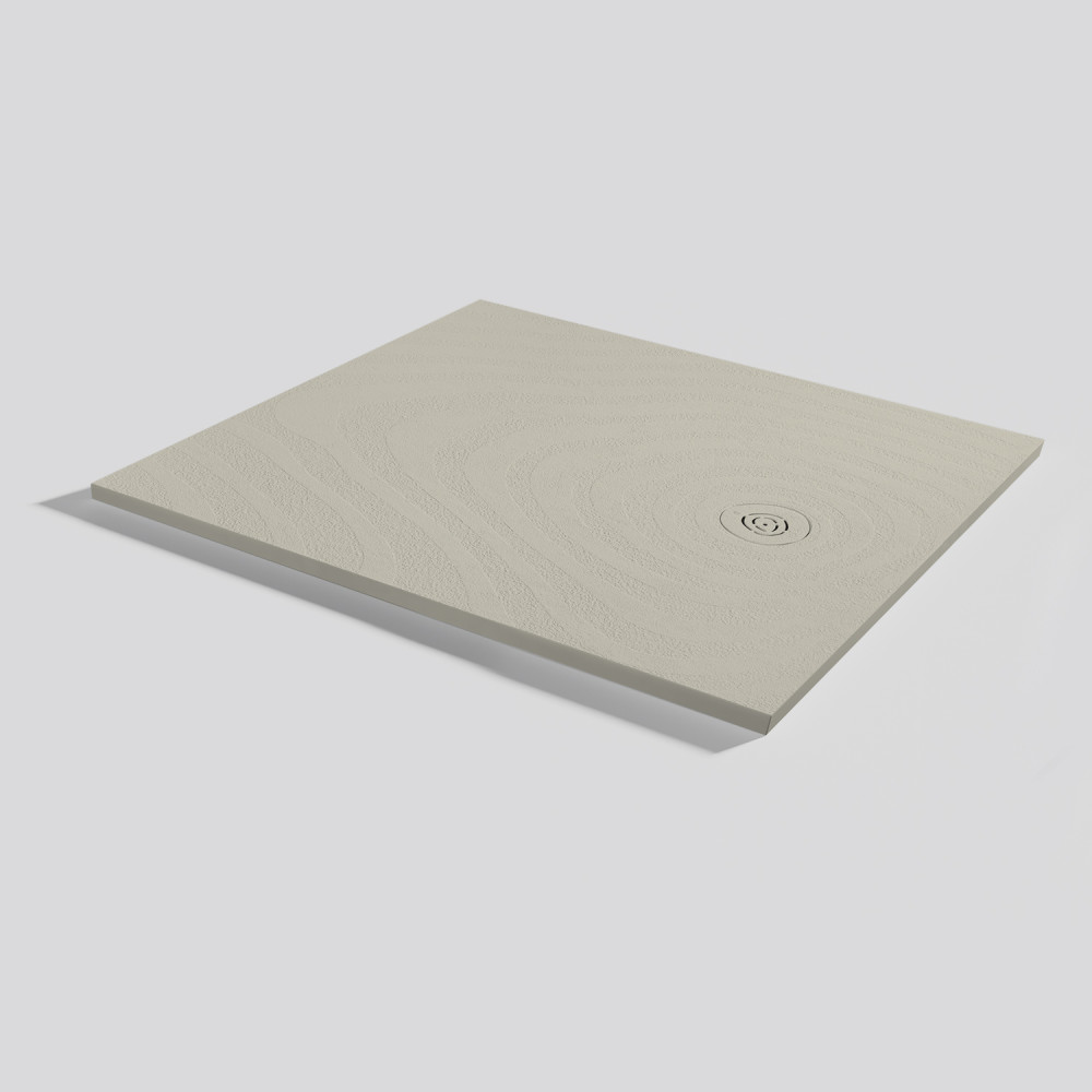 Plato de ducha Natur Wave Crema Rectangular 120x100