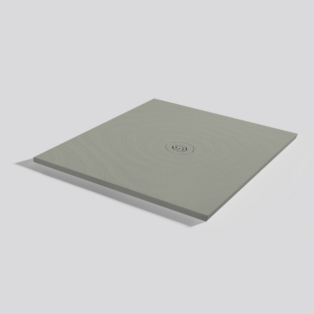 Shower tray Natur Wave Grey Square 100x100