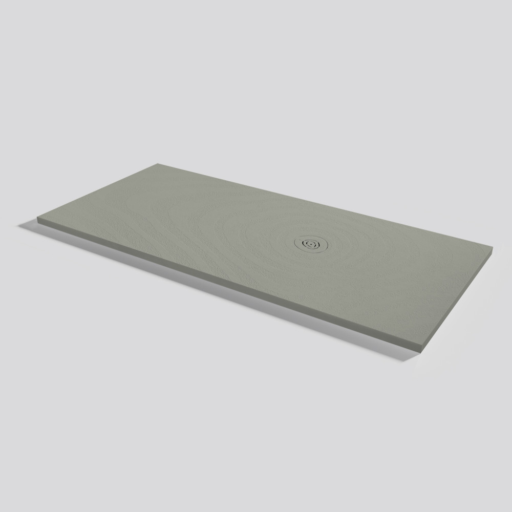 Plato de ducha Natur Wave Grey Rectangular 180x80