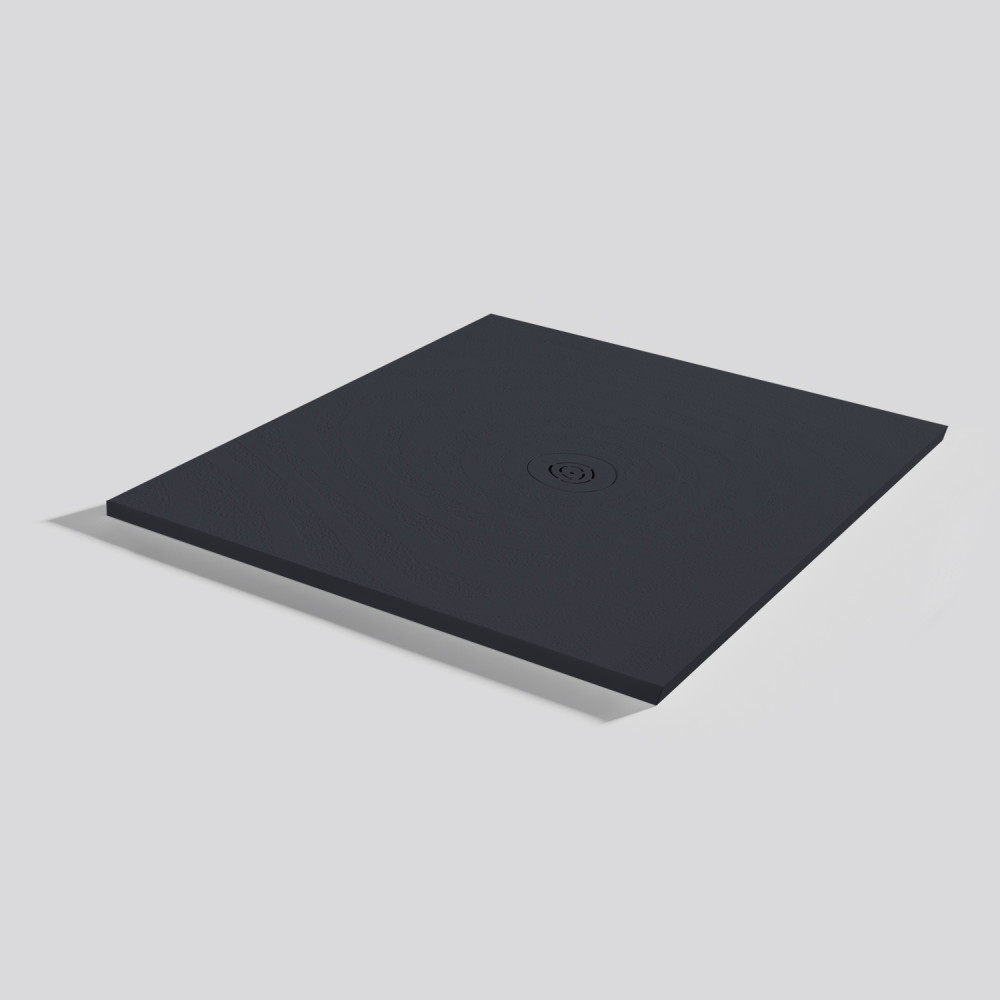 Plato de ducha Natur Wave Negro Cuadrado 100x100