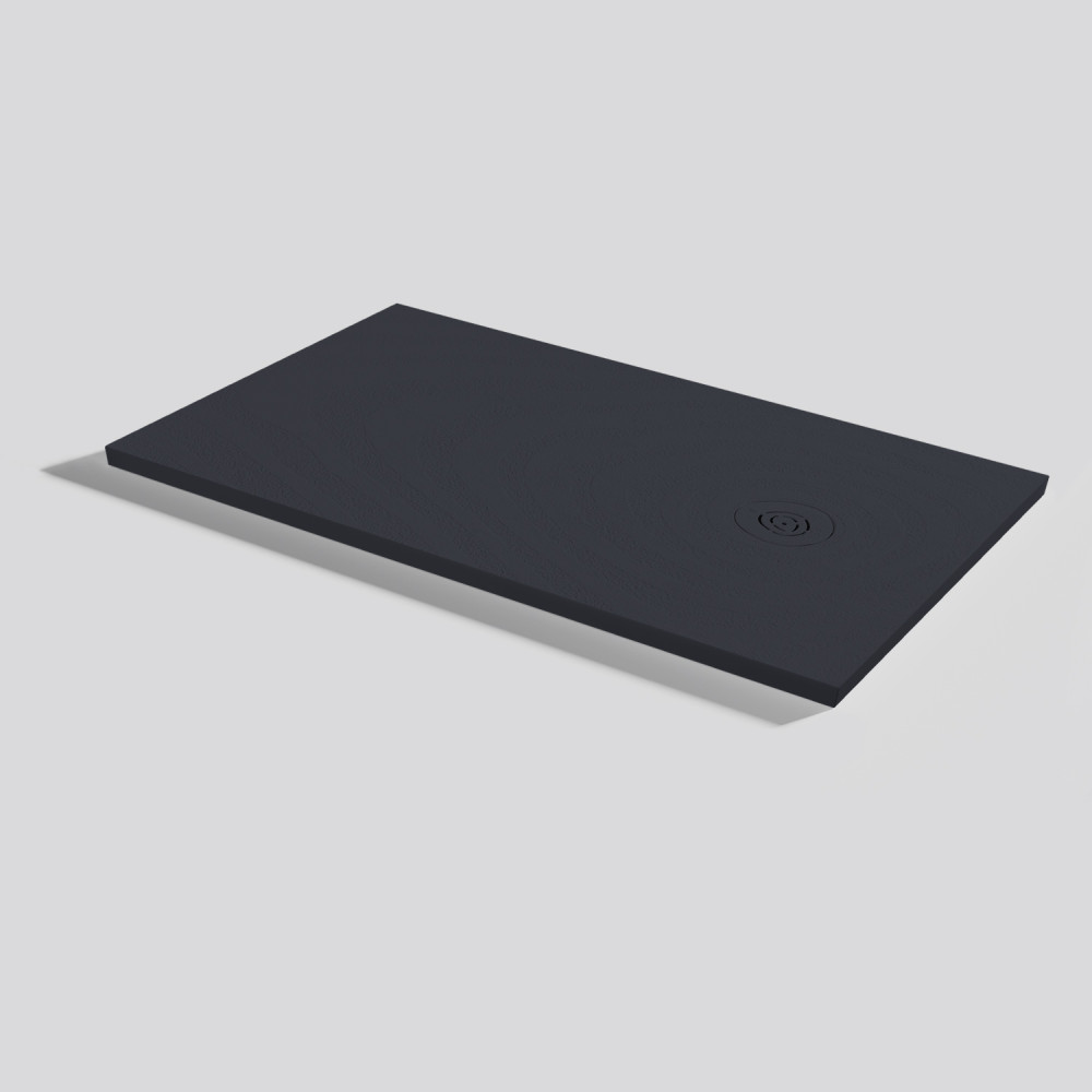Plato de ducha Natur Wave Negro Rectangular 120x70