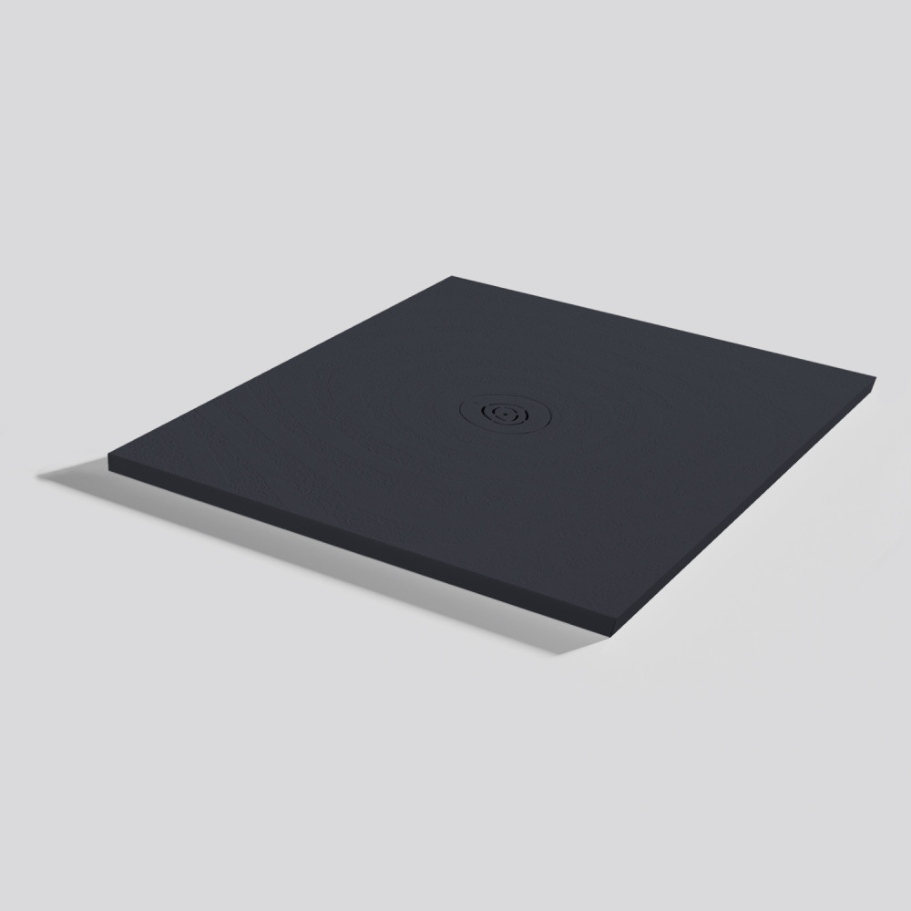 Plato de ducha Natur Wave Negro Cuadrado 90x90