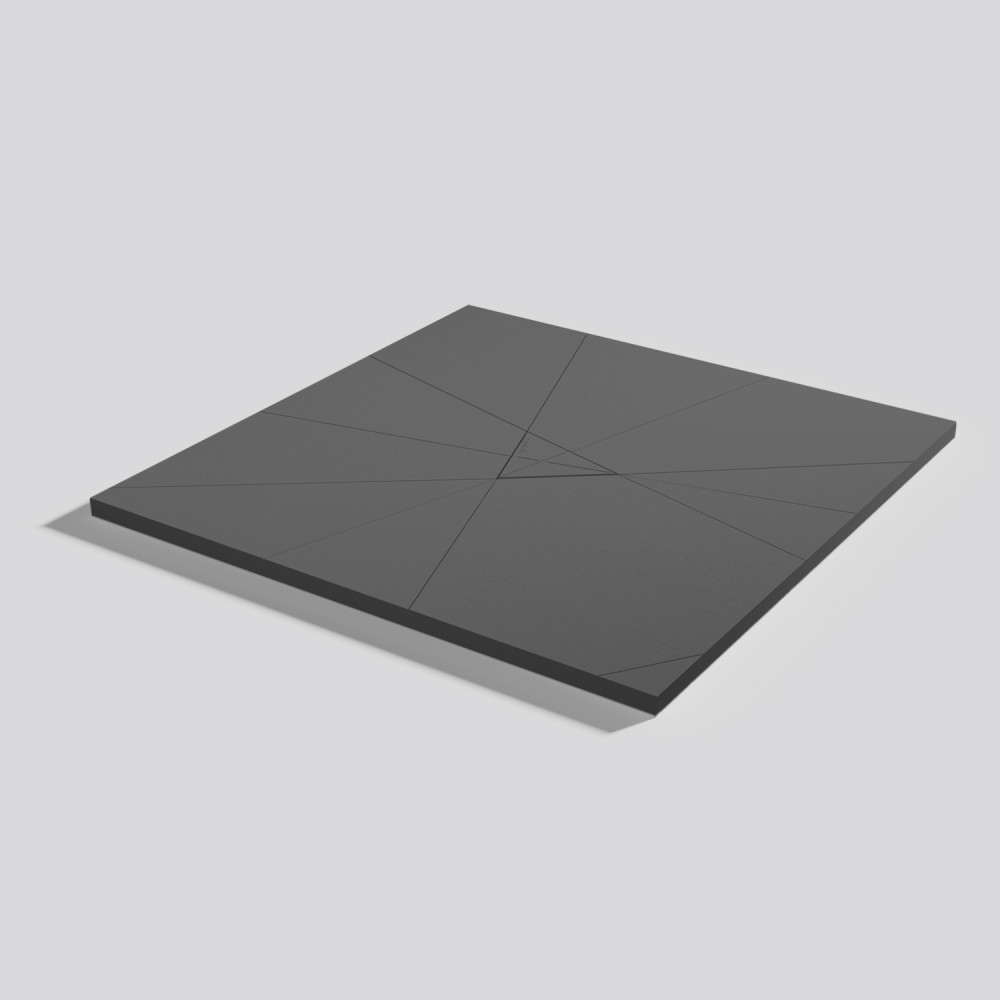 Shower tray Smart Quiz Acier Square 100x100