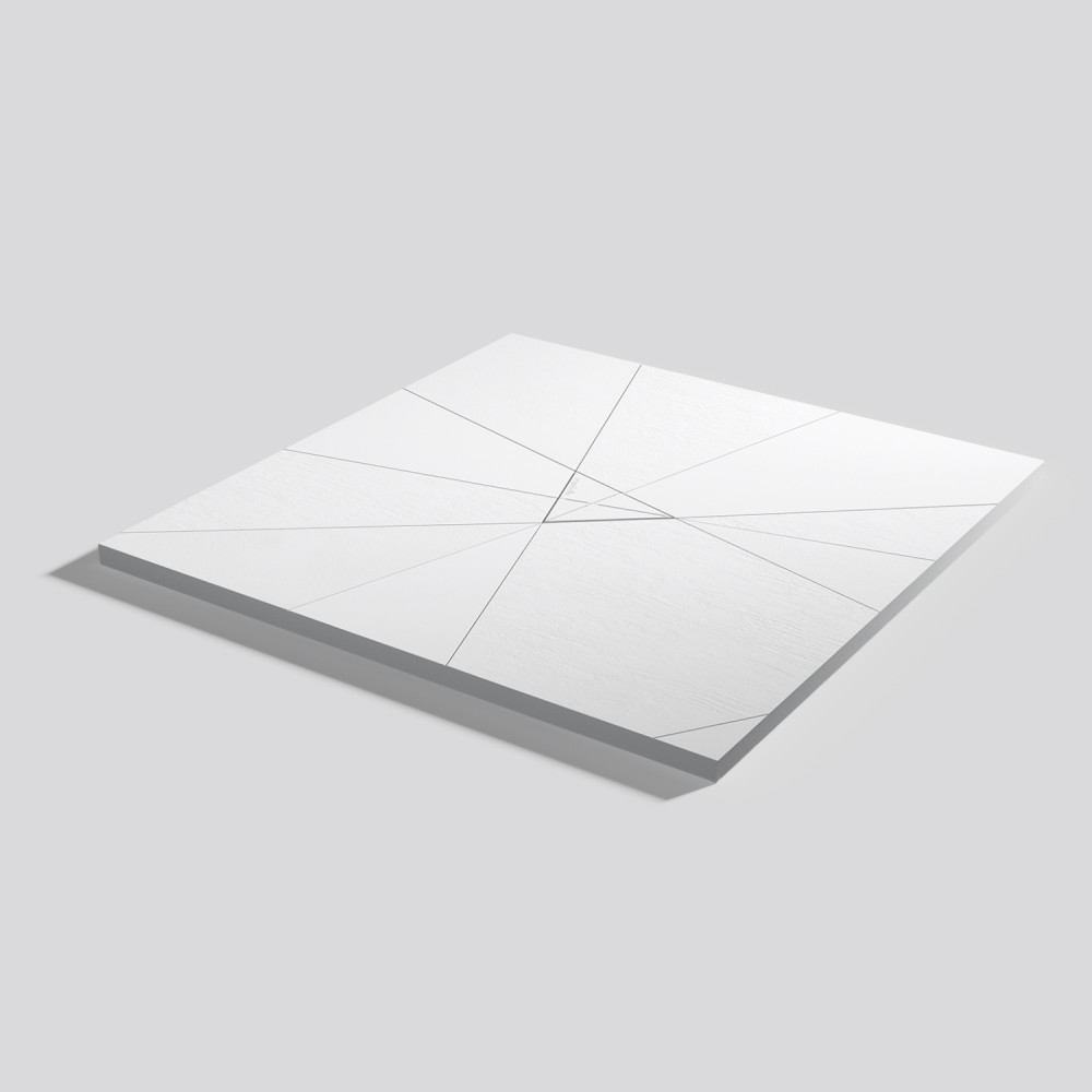 Plato de ducha Smart Quiz Blanco Cuadrado 100x100