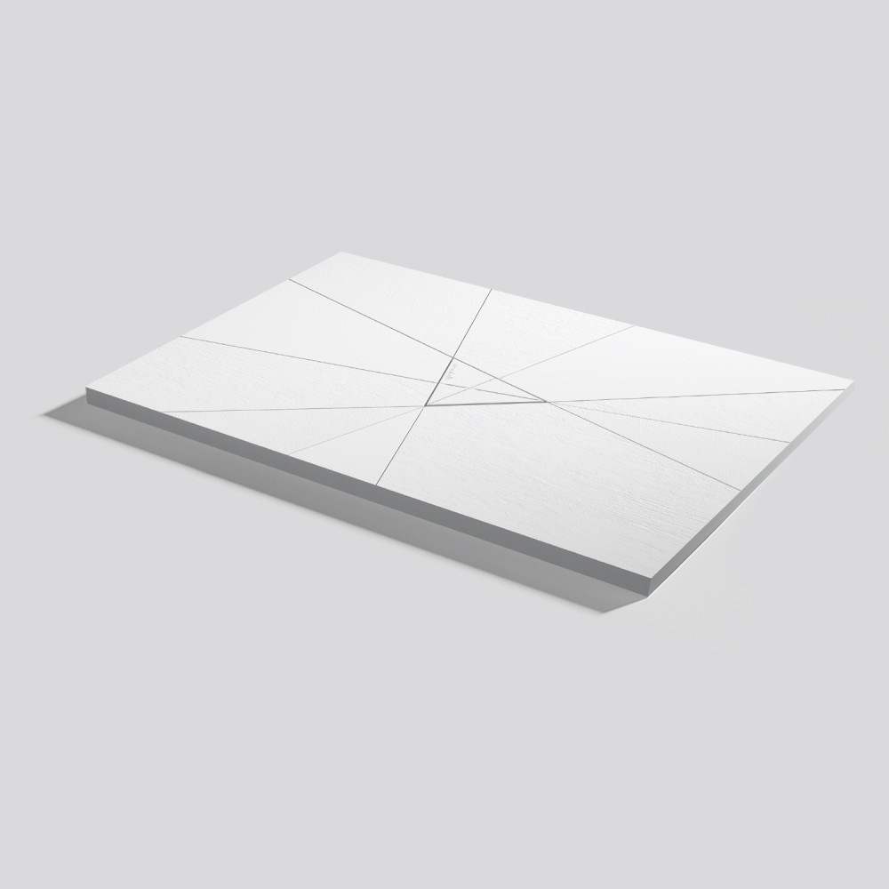 Plato de ducha Smart Quiz Blanco Rectangular 100x70